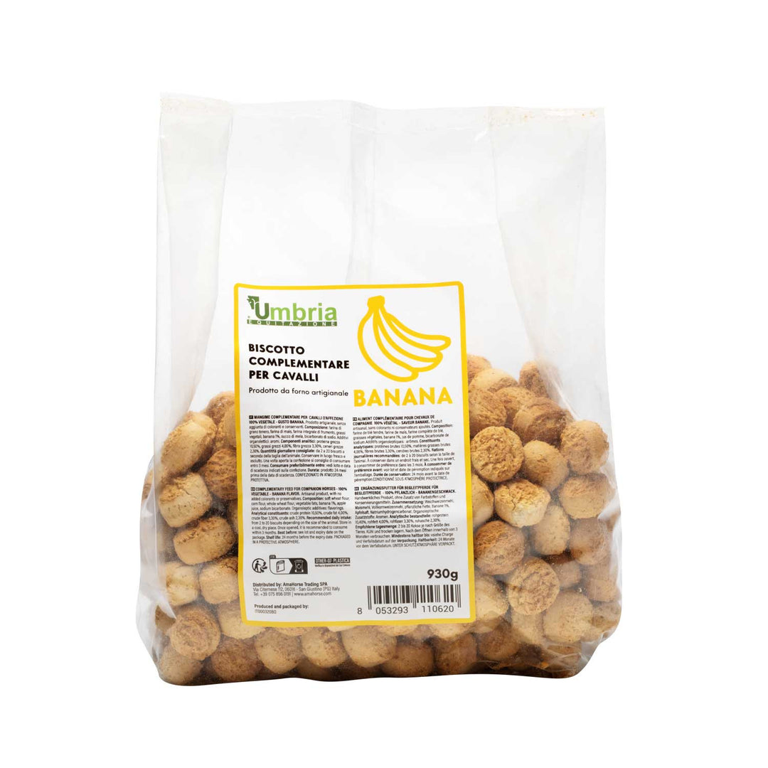VEGETABLE BISCUIT FOR HORSES BANANA FLAVOR (930 GR)