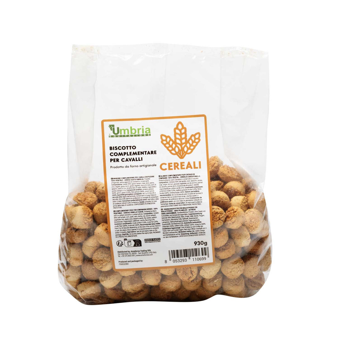 VEGETABLE COOKIE FOR HORSES WITH CEREALS (930 GR)