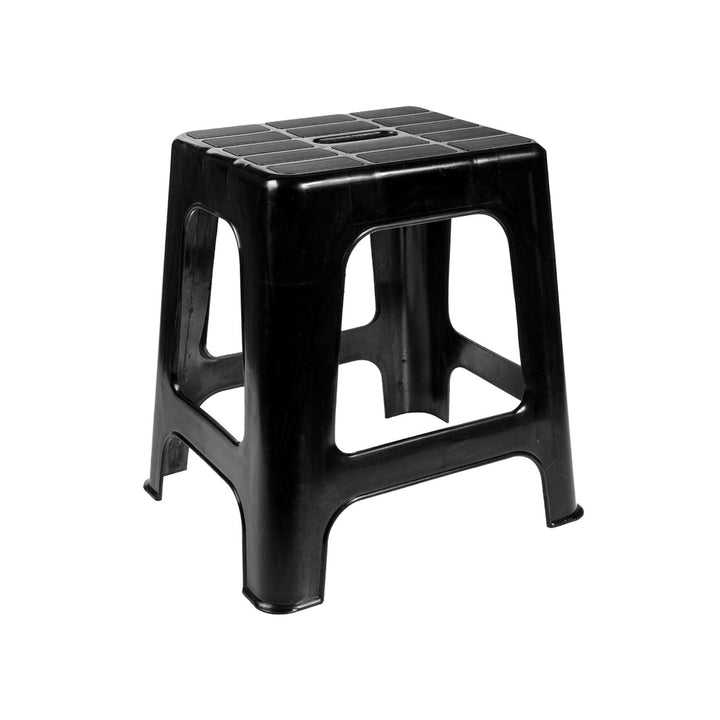 V-PLAST BLACK-HOT PINK PLASTIC STOOL BLACK