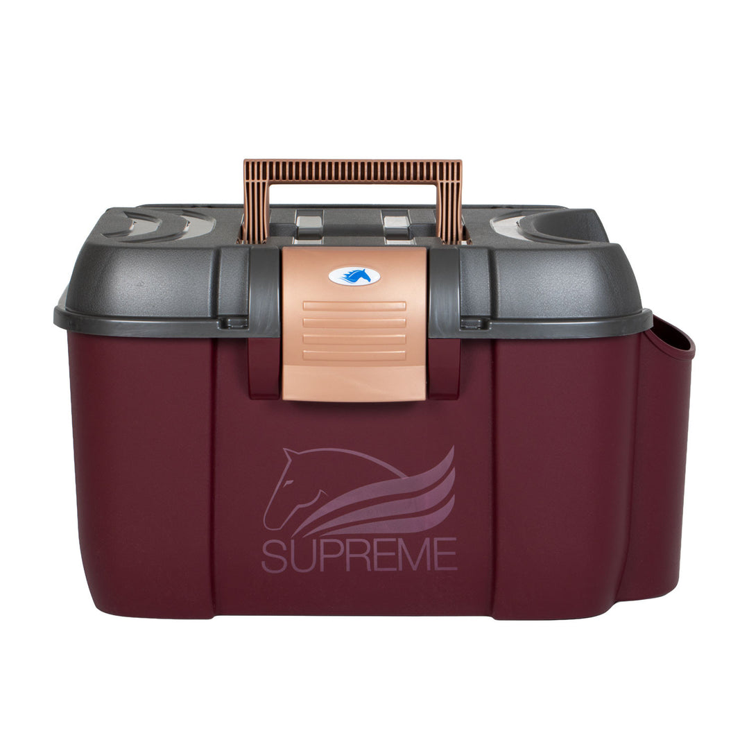 KOALA 169 GROOMING BOX BURGUNDY/GOLD