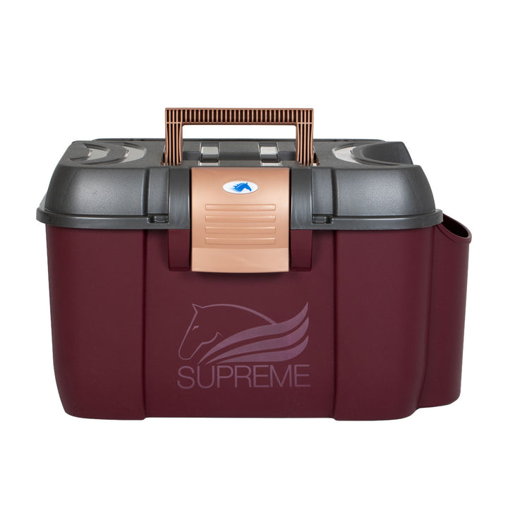 KOALA 169 GROOMING BOX BURGUNDY/GOLD