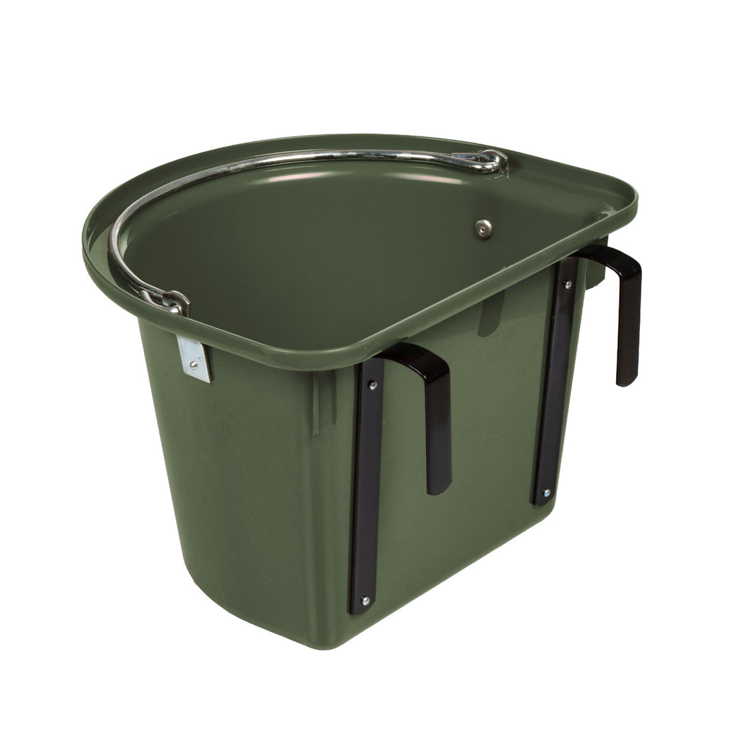 FEEDER WITH HANDLE AND HOOKS HUNTER GREEN