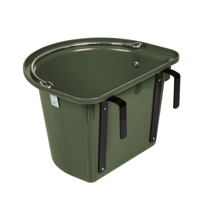 FEEDER WITH HANDLE AND HOOKS HUNTER GREEN
