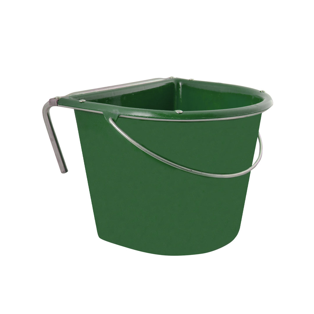MANGER WITH STEEL HOOCKS &amp; HANDLE VPLAST 15 L GREEN