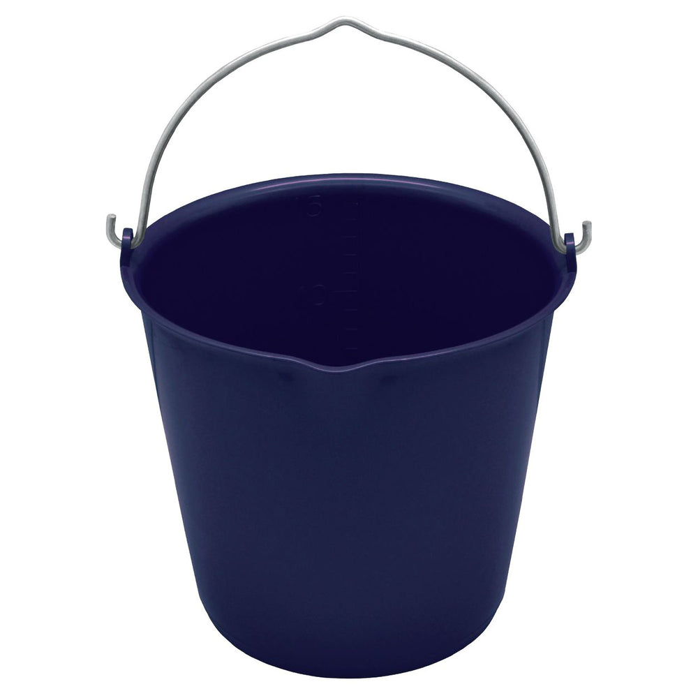 FLEX PLASTIC BUCKET WITH METAL HANDLE CAPACIT NAVY