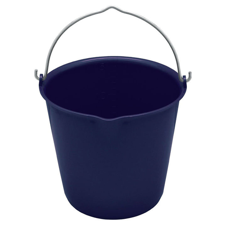 FLEX PLASTIC BUCKET WITH METAL HANDLE CAPACIT NAVY