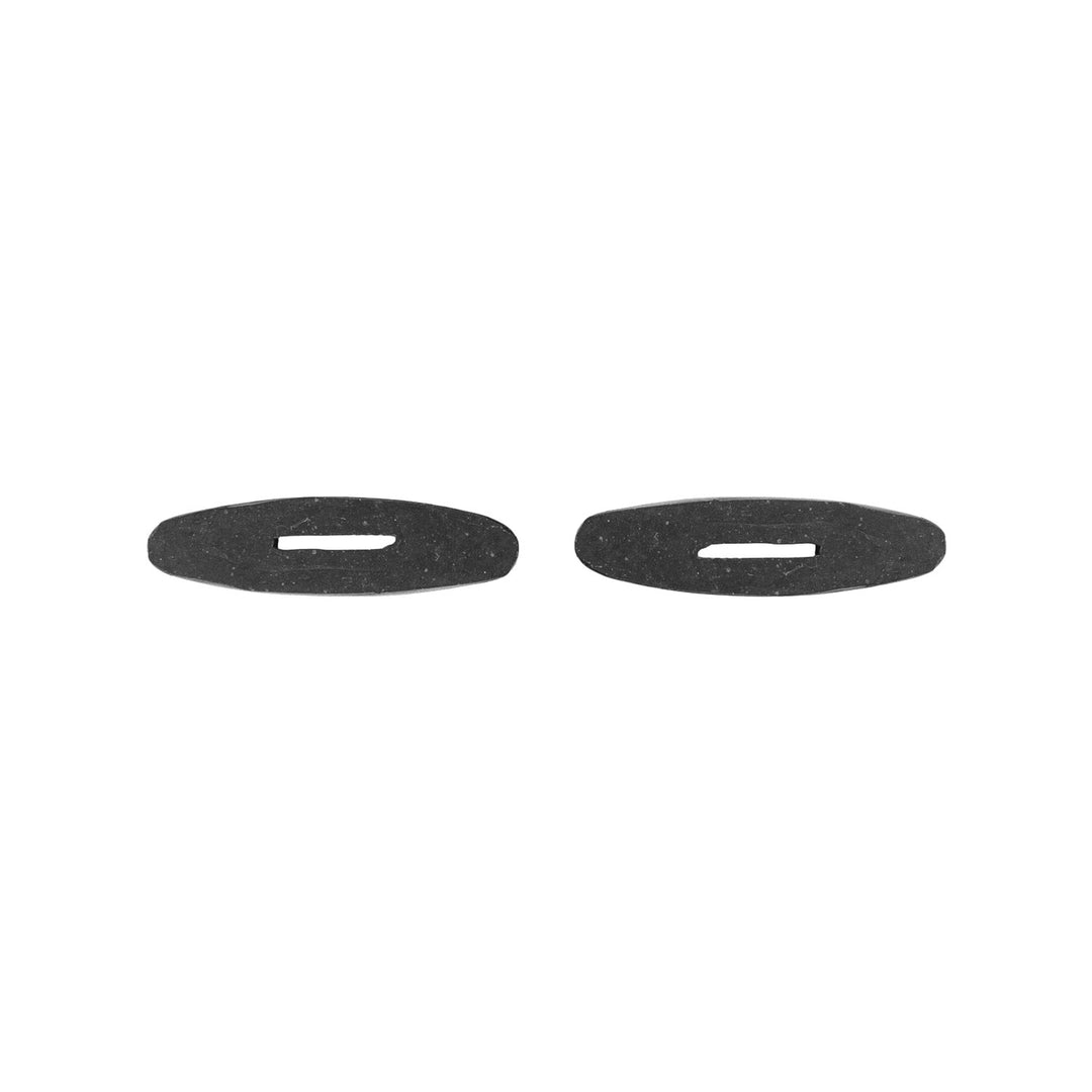 PAIR OF RUBBER REINS STOPS BLACK