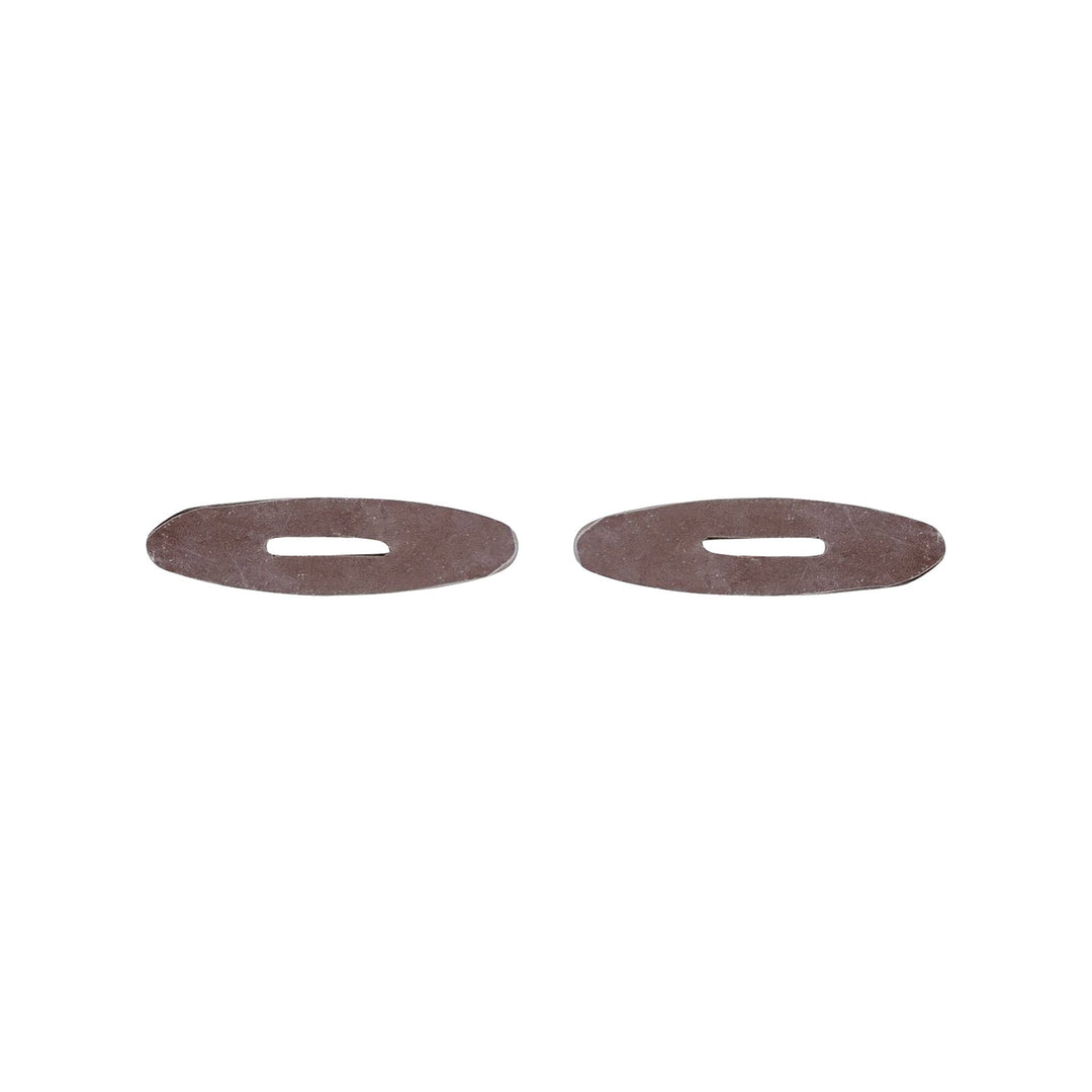 PAIR OF RUBBER REINS STOPS BROWN
