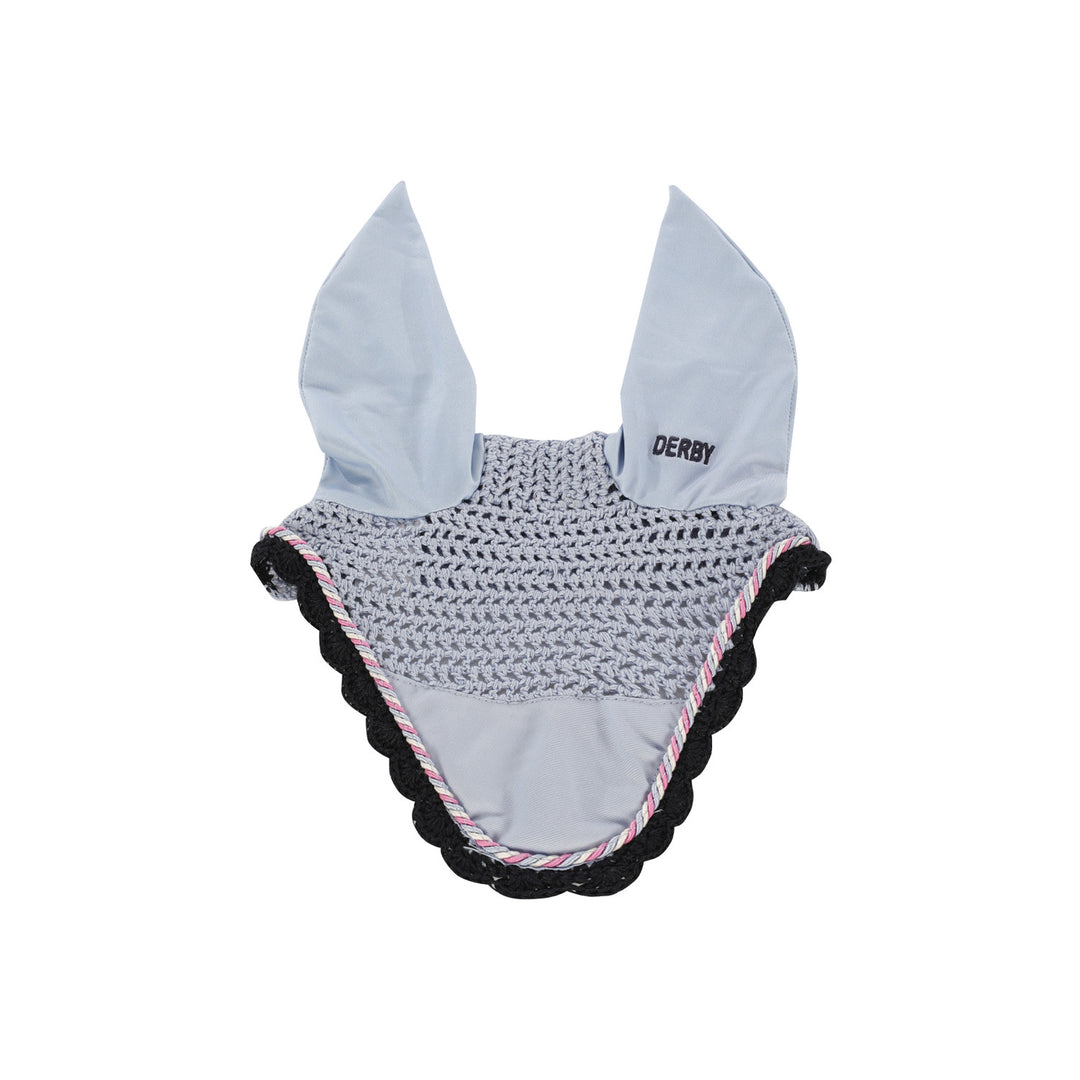 DERBY COTTON PONY FLY VEIL BABY BLUE/MULTI/NAVY