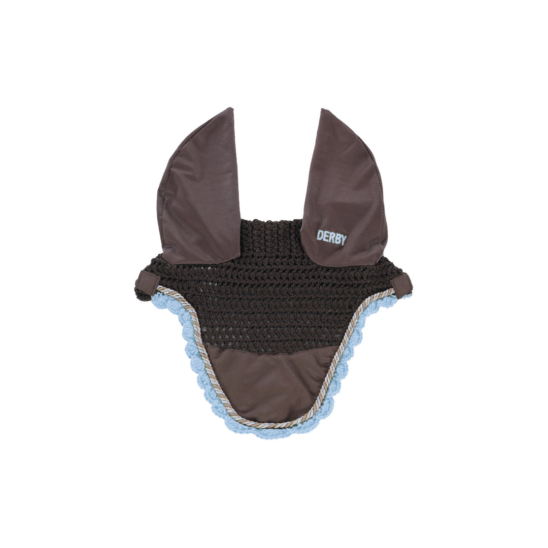 DERBY COTTON PONY FLY VEIL BROWN/MULTI/TURQUOISE