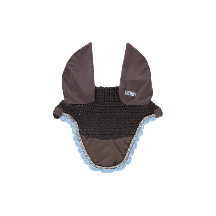 DERBY COTTON PONY FLY VEIL BROWN/MULTI/TURQUOISE