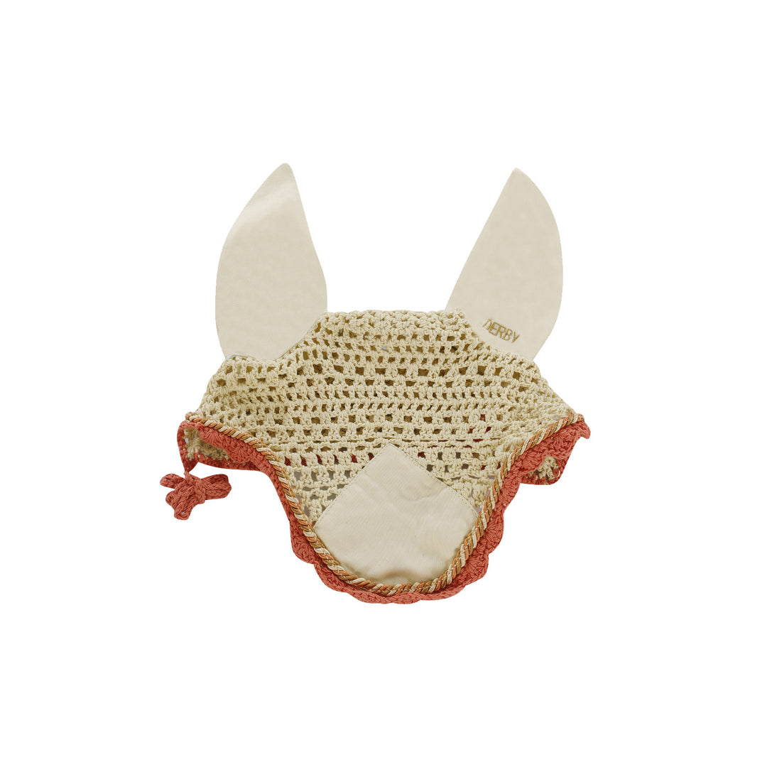 DERBY COTTON PONY FLY VEIL CREAM/MULTI/ORANGE