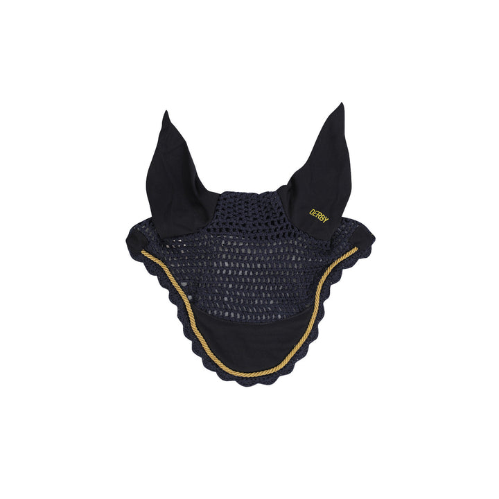 DERBY COTTON PONY FLY VEIL NAVY/GOLD/NAVY