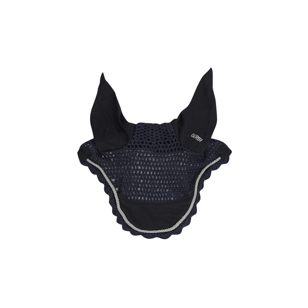 DERBY COTTON PONY FLY VEIL NAVY/SILVER/NAVY