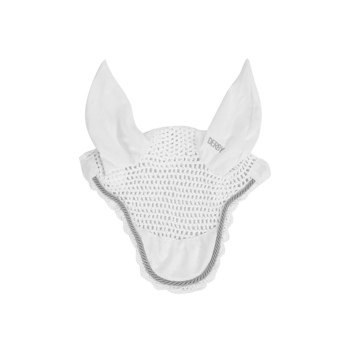 DERBY COTTON PONY FLY VEIL WHITE/SILVER/WHITE