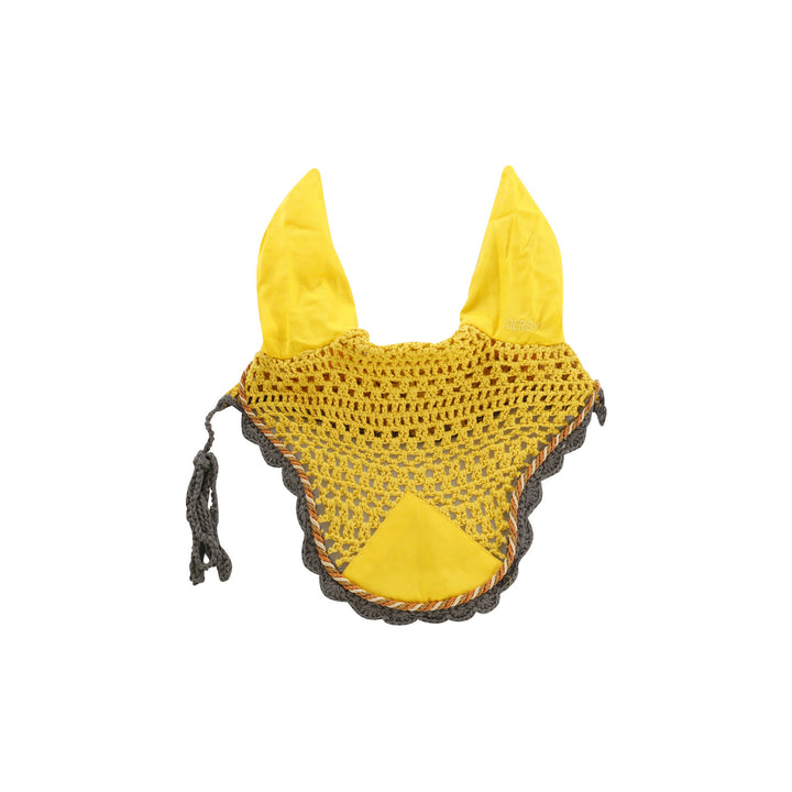 DERBY COTTON PONY FLY VEIL YELLOW/MULTI/SILVER