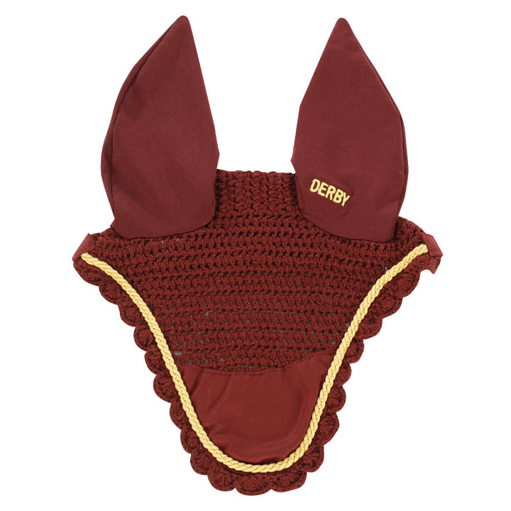 DERBY COTTON HORSE HAT BURGUNDY/GOLD/BURGUNDY