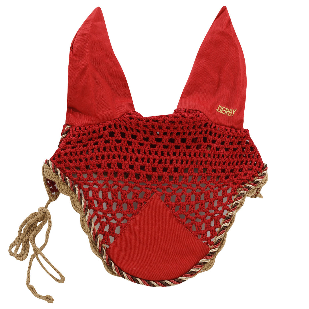 DERBY COTTON HORSE HAT DARK RED/MULTI/BEIGE