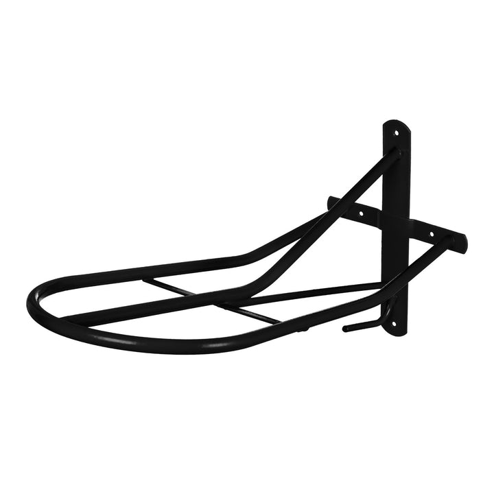 WALL SADDLE RACK FOR ENGLISH SADDLE BLACK