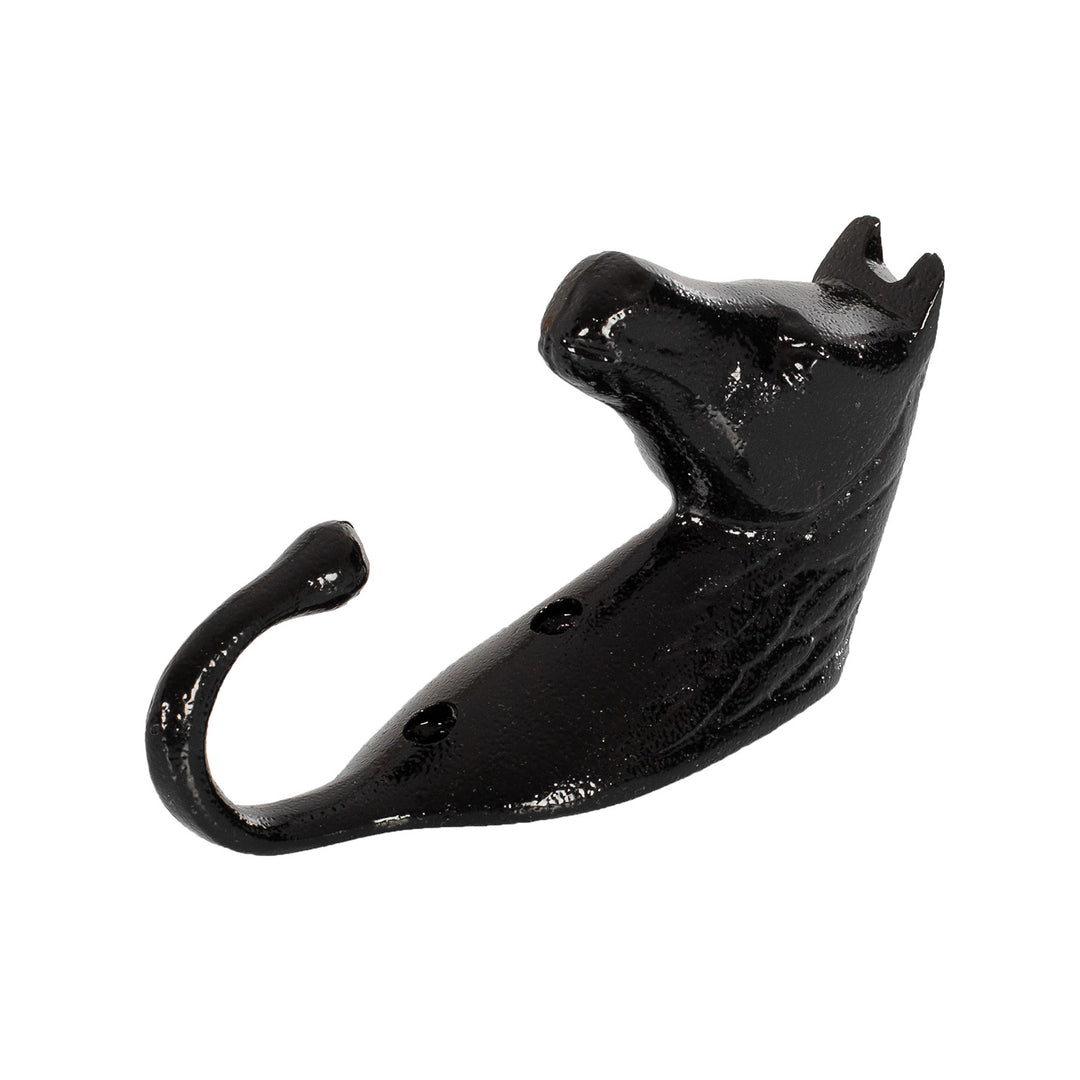 HORSE HEAD ALUMINUM BRIDLE BRACKET BLACK