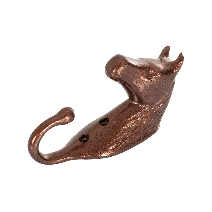 HORSE HEAD ALUMINUM BRIDLE BRACKET BROWN