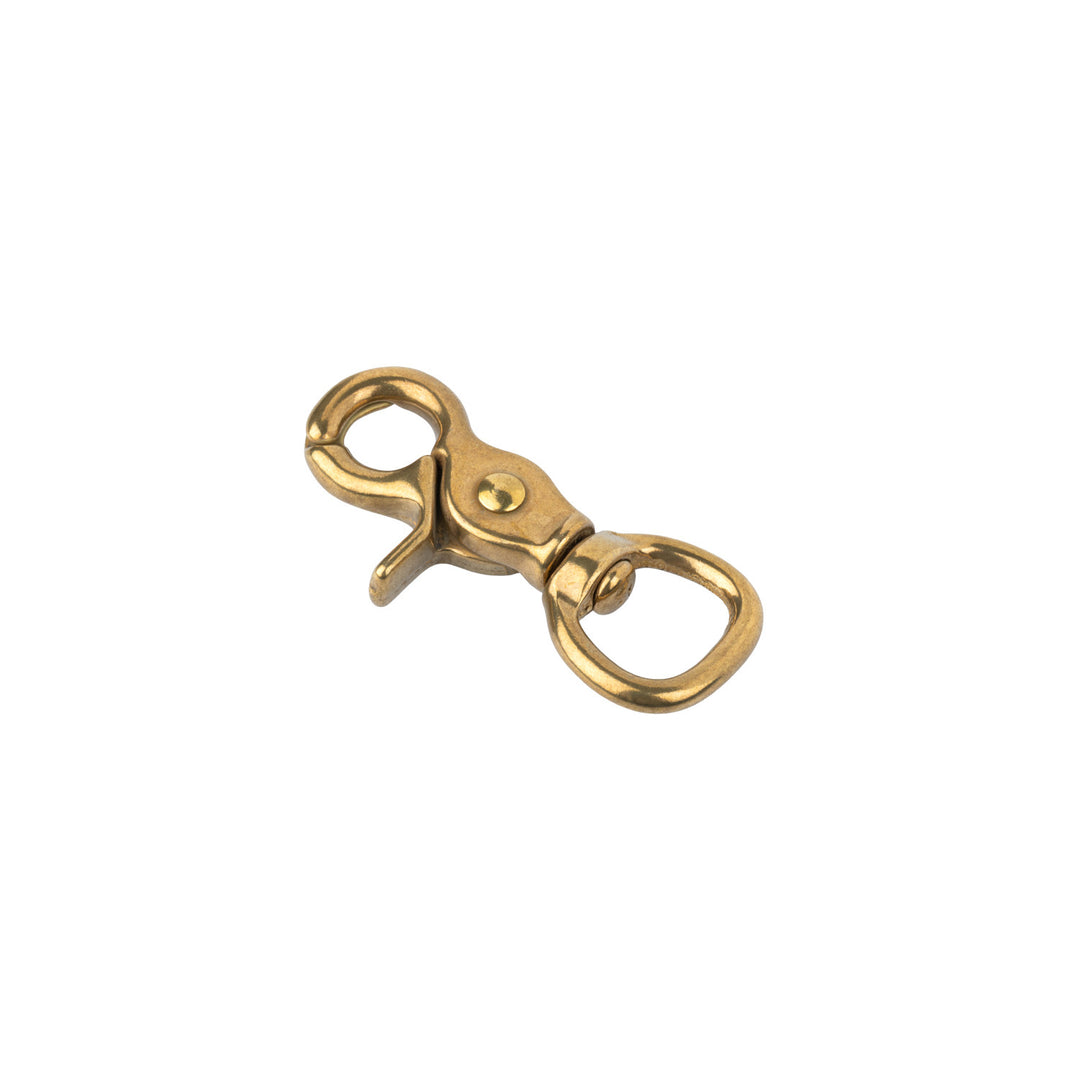 SCISSOR SNAP WITH ROUND SWIVEL GOLD