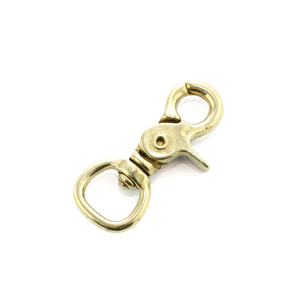 SCISSOR SNAP WITH ROUND SWIVEL GOLD