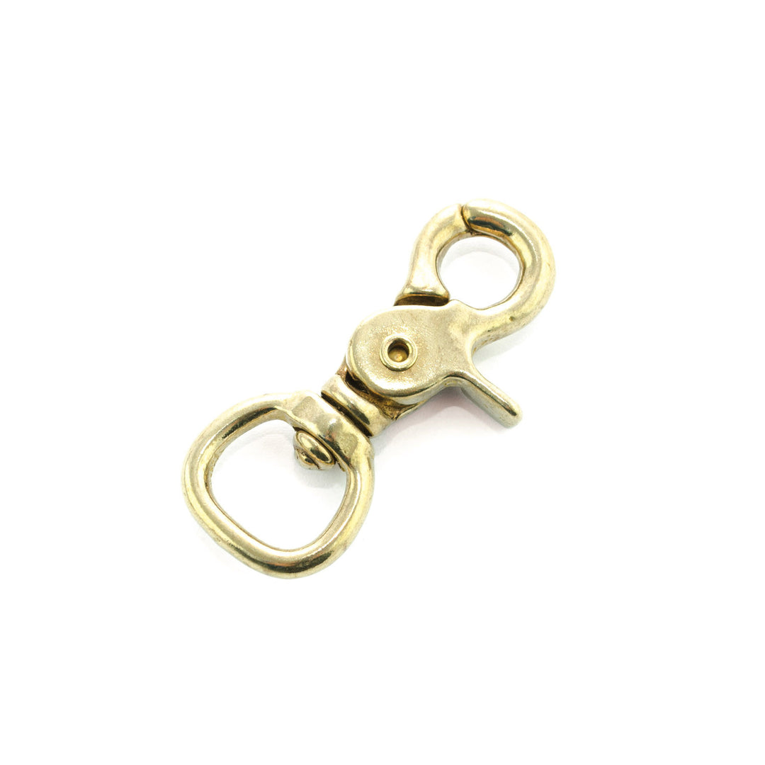 SCISSOR SNAP WITH ROUND SWIVEL GOLD