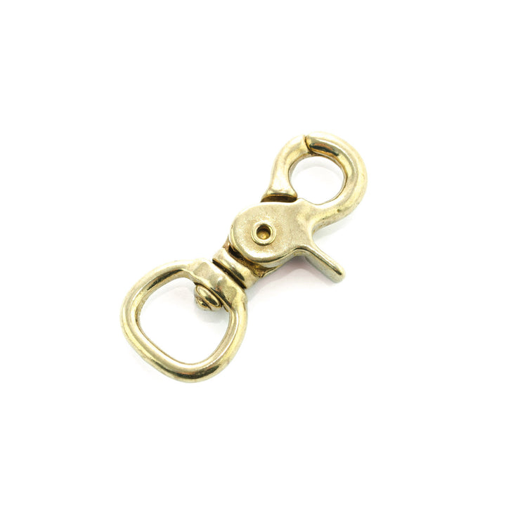 SCISSOR SNAP WITH ROUND SWIVEL GOLD