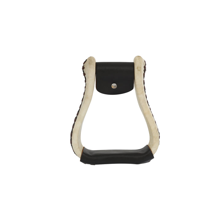 LAKOTA RAWHIDE WESTERN STIRRUPS BLACK