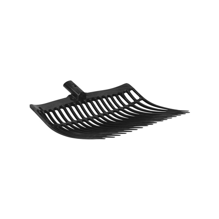 Rounded stable fork in plastic BLACK