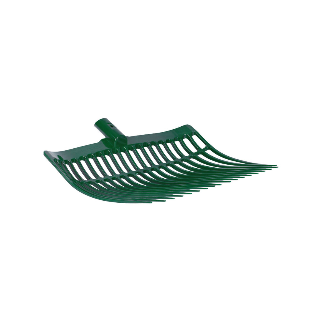 Rounded stable fork in plastic GREEN