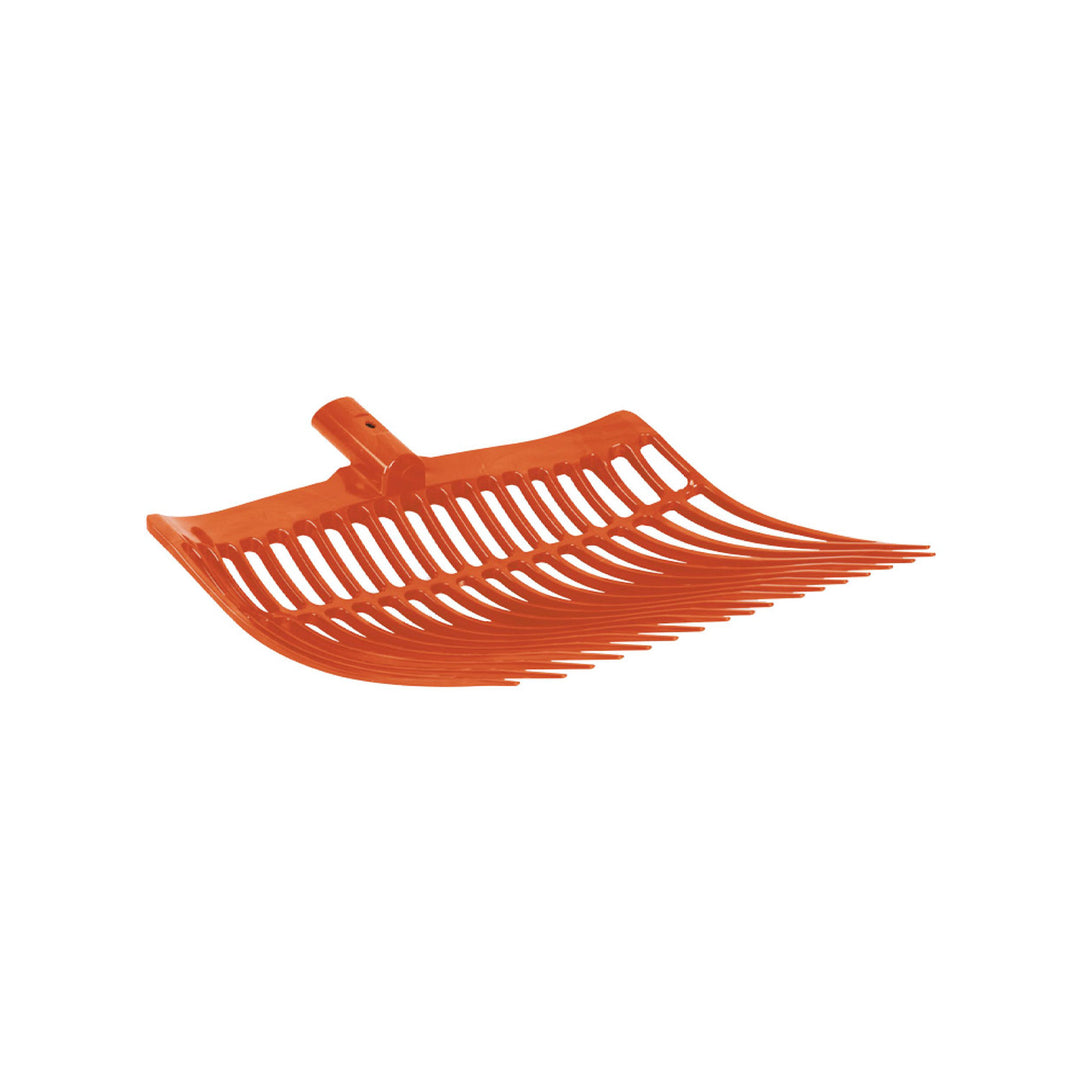 Rounded stable fork in plastic ORANGE