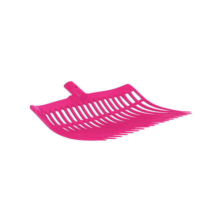 Rounded stable fork in plastic PINK