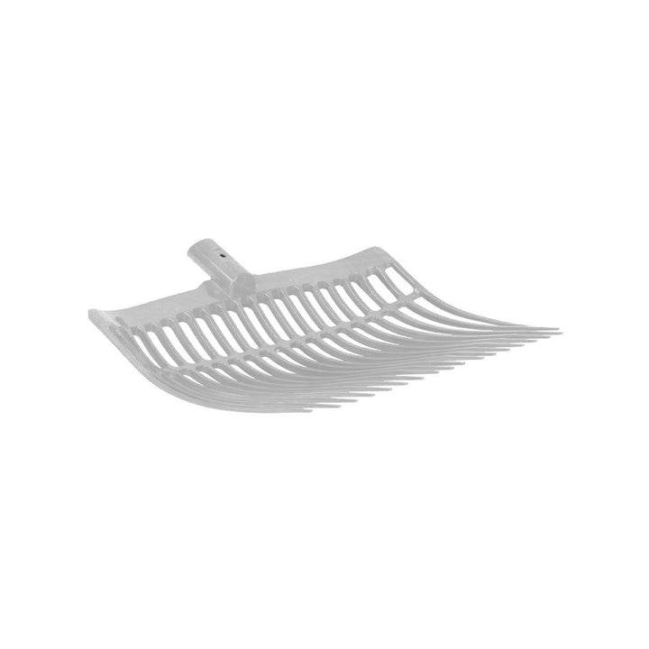 Rounded stable fork in plastic SILVER