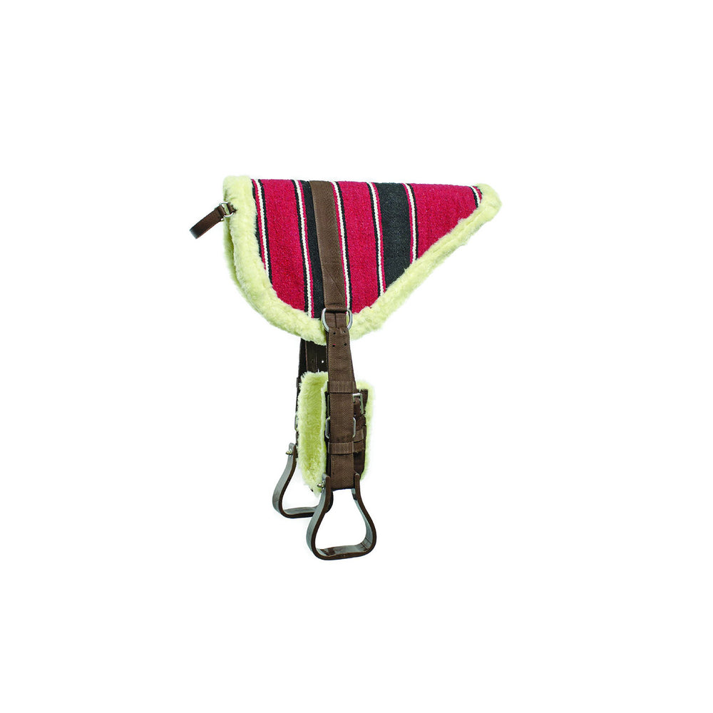 LAKOTA NAVAJO BAREBACK WITH STIRRUPS AND GIRT BLACK/RED