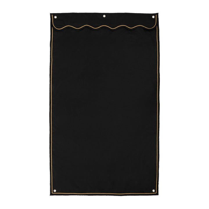 LAMICELL LONG STABLE CURTAIN BLACK