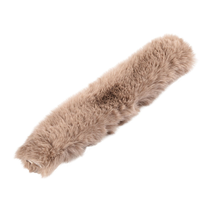 SYNTHETIC SHEEPSKIN NOSEBAND BROWN