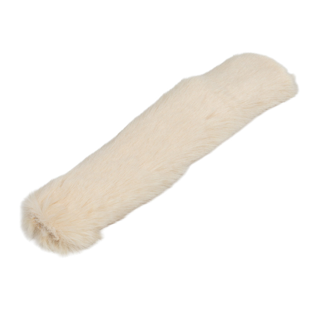 SYNTHETIC SHEEPSKIN NOSEBAND NATURAL