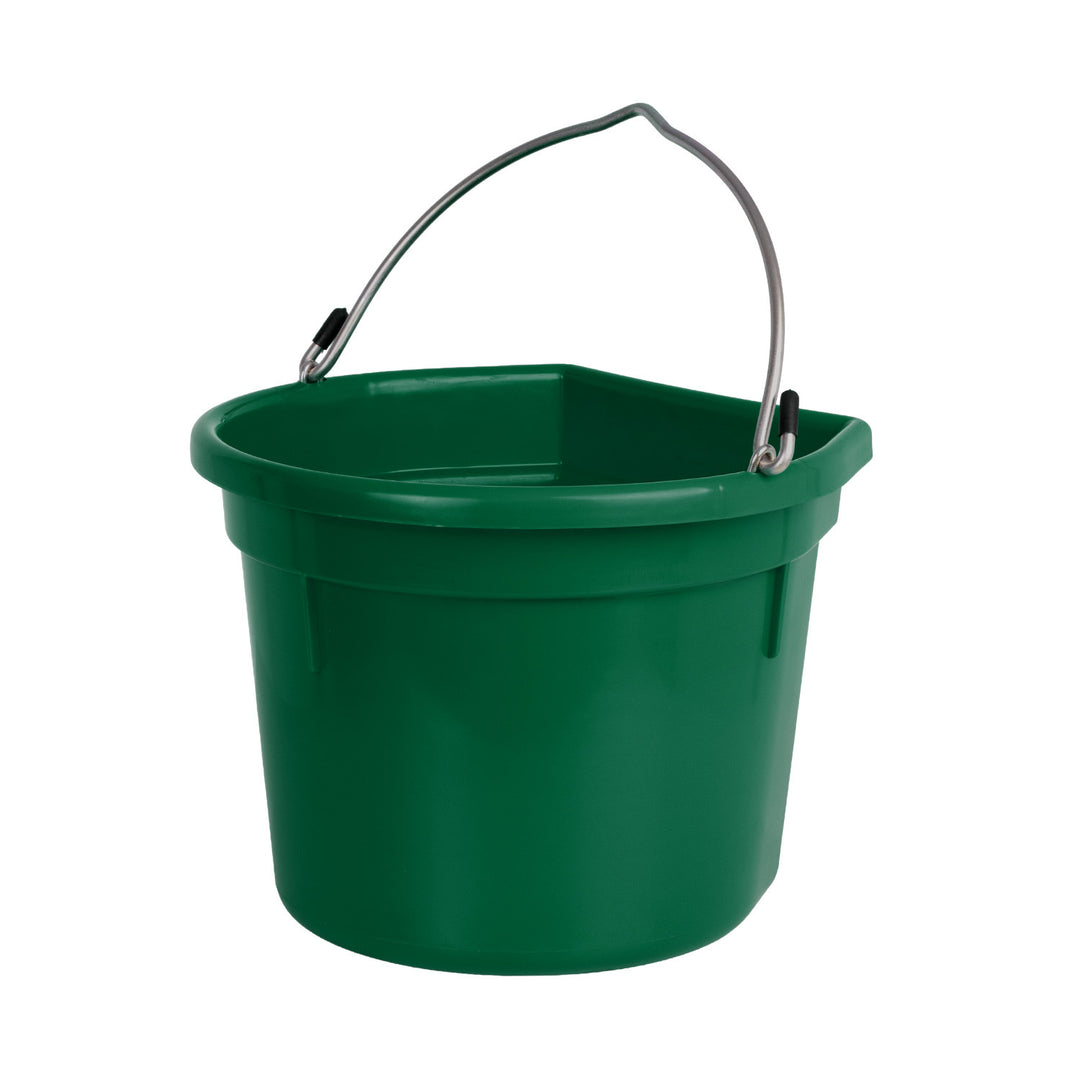 PLASTIC BUCKET WITH HANDLE HUNTER GREEN