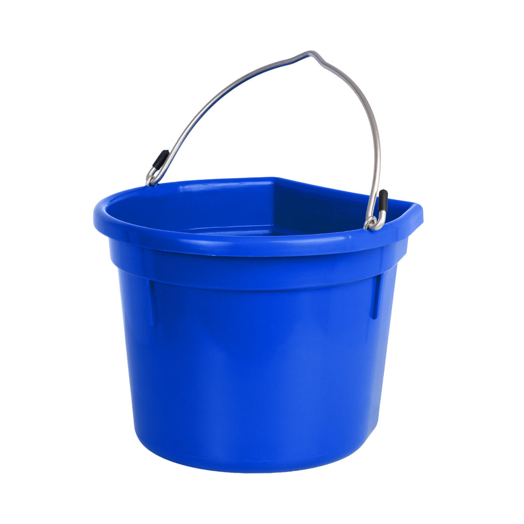 PLASTIC BUCKET WITH HANDLE ROYAL BLUE