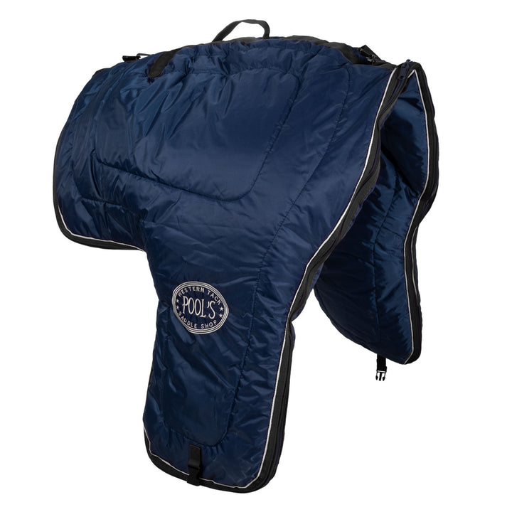 PADDED SADDLE CARRYING BAG NAVY/SILVER