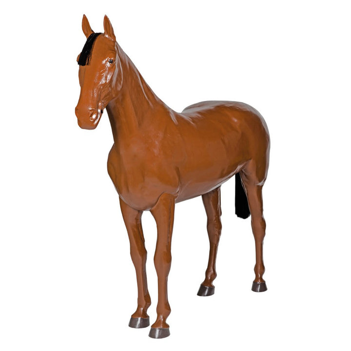 LIFE SIZE DISPLAY HORSE BROWN